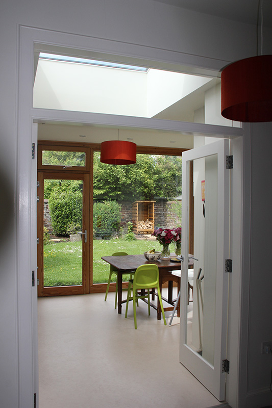 House extension interior